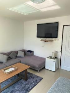 TV a/nebo společenská místnost v ubytování English owned Homestay and Yoga