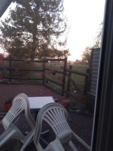 Balkón nebo terasa v ubytování Gîte Rosie