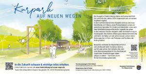 een flyer voor een park met een foto van een man bij Beachcomber House B in Friedrichskoog