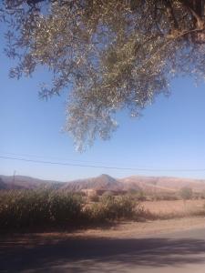 a view of the desert from the road at Les délices d Aya in Tahannout