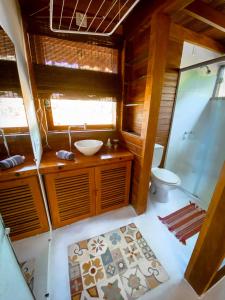 Koupelna v ubytování CASA Ecológica Paraty