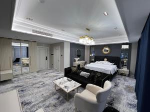 Postel nebo postele na pokoji v ubytování Hotel Sultan