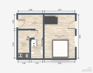 Planimetria di Swiss Alps View Apartment - contactless self check-in