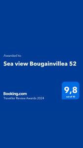 una captura de pantalla del sitio web del navegador con vistas al mar en Sea view Bougainvillea 52 en Kalkan