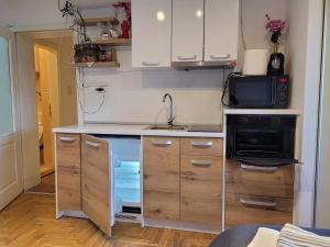 Kuchyň nebo kuchyňský kout v ubytování APARTMANI Emerald Dream + 37 fotografií