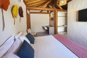 Postel nebo postele na pokoji v ubytování Casa Caroá - Chalé 3