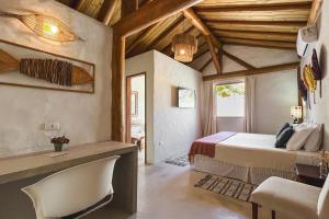 Postel nebo postele na pokoji v ubytování Casa Caroá - Chalé 3