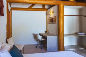 Postel nebo postele na pokoji v ubytování Casa Caroá - Chalé 3