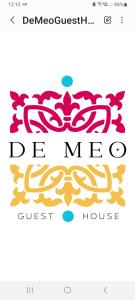 un logo pour une maison d'hôtes locale dans l'établissement DE MEO Guest House, à Castellammare del Golfo