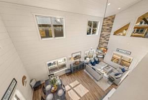 Posezení v ubytování Smoky Fun Cabin