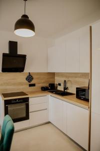 Kuchyň nebo kuchyňský kout v ubytování Apartman Metković City