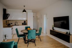 Kuchyň nebo kuchyňský kout v ubytování Apartman Metković City