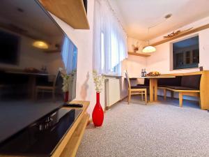 TV a/nebo společenská místnost v ubytování Ferienhaus Alexandra