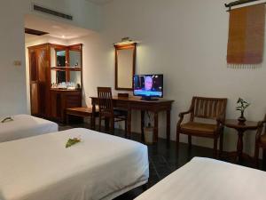 TV a/nebo společenská místnost v ubytování Kingdom Angkor Hotel