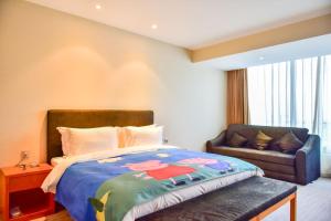 Letto o letti in una camera di 张家口云顶大酒店