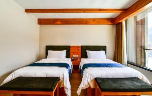 Letto o letti in una camera di 张家口云顶大酒店