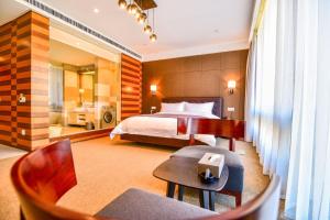 Letto o letti in una camera di 张家口云顶大酒店