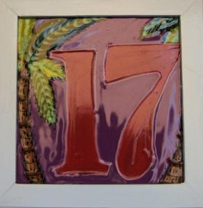 a painting of the letter k with aumedumed at Waterfront 2-bed townhouse - Harbour 17 townhouse in Gros Islet