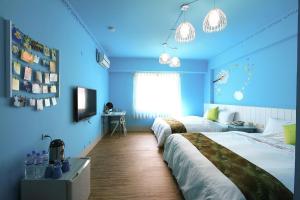 Letto o letti in una camera di 优閒民宿