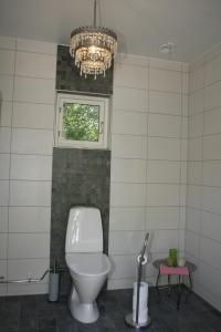 Koupelna v ubytování Café Torpet B&B