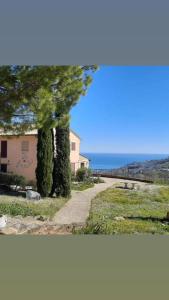 a house with a view of the ocean at Agriturismo Le Macine in Silvi Marina