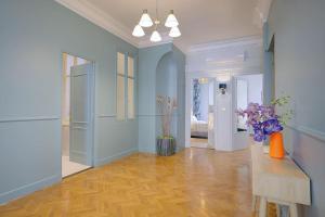 Ένα ή περισσότερα κρεβάτια σε δωμάτιο στο Luxury apartment in City Center of Nice