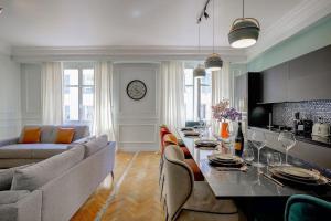 Χώρος καθιστικού στο Luxury apartment in City Center of Nice