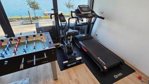 Posilňovňa alebo fitness centrum v ubytovaní Vila FERIE