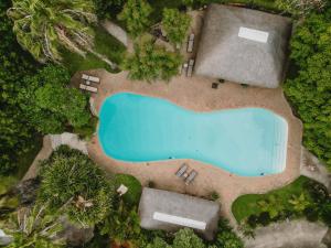 an overhead view of a swimming pool in a yard at Sunbirds Oasis Lodge in Hoedspruit