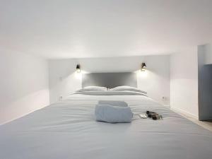 Krevet ili kreveti u jedinici u objektu Cosy appartement, Villeurbanne Frappaz