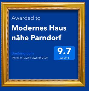 Modernes Haus nähe Parndorf的证书、奖牌、标识或其他文件