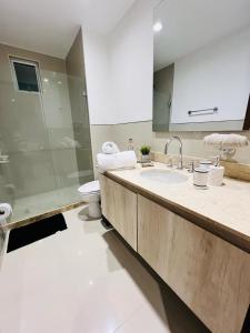 Koupelna v ubytování MORROS VITRI Luxury