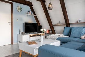 Χώρος καθιστικού στο Ferienhaus Küstenkind - Top Lage - Garten eingezäunt