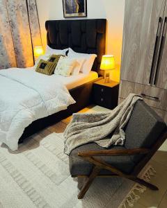 Ein Bett oder Betten in einem Zimmer der Unterkunft BLueMint Studio Room