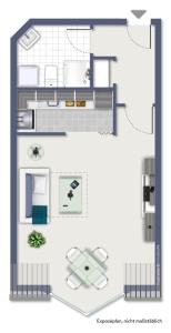 The floor plan of City-Apartment