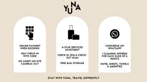 a set of four labels for different types of luggage at Yuna Porte-Maillot - ApartHotel in Paris