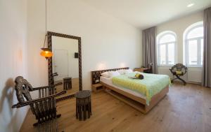 Letto o letti in una camera di Gabrium
