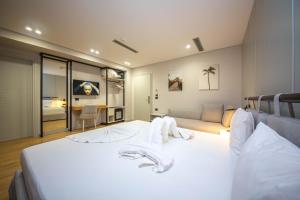 Voodi või voodid majutusasutuse Hotel Sole Mare toas