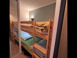 pokój z 2 łóżkami piętrowymi w obiekcie Le Bastan - Appt pour 4 avec Jardin w mieście Barèges