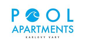 logo apartamentów w parku kalamatownarity w obiekcie Pool Apartments w Karlowych Warach +37 zdjęć