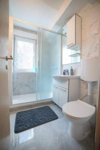 Koupelna v ubytování Apartman Tamburica Vinkovci