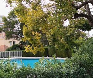 Πισίνα στο ή κοντά στο Rocher Saint Georges spacieux 3P jardin piscine