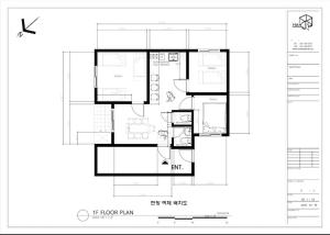 a floor plan of a house with at How are you here in Hongdae in Seoul