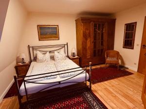 Postel nebo postele na pokoji v ubytování Alte Gerberei