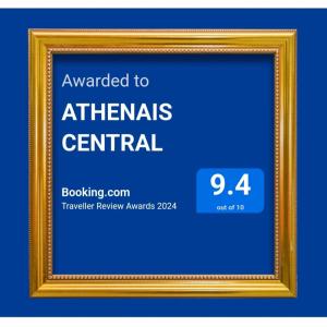 Certifikát, hodnocení, plakát nebo jiný dokument vystavený v ubytování ATHENAIS CENTRAL by OLYMPUS PANTHEON