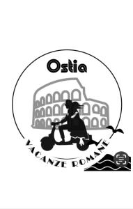 un logotipo para la reunión osicana avaliable pompeii en Vacanze Romane en Lido di Ostia