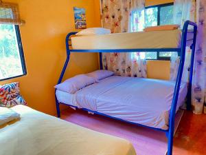 um quarto com 2 beliches num quarto em La Hacienda Hostel em Las Galeras