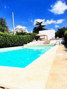 una piscina frente a una casa en Trulli and Pool - I Cactus, en Martina Franca