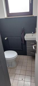Koupelna v ubytování Ferienwohnung Scheuern