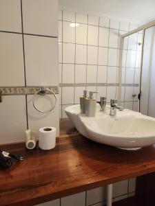 Koupelna v ubytování Casa Alberdi